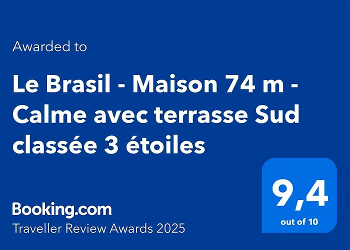 בית נופש Le Brasil - Maison 74 M - Calme Avec Terrasse Sud Classee 3 Etoiles *
